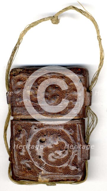 Case for Enamel Diptych, British, 14th century. Creator: Unknown.