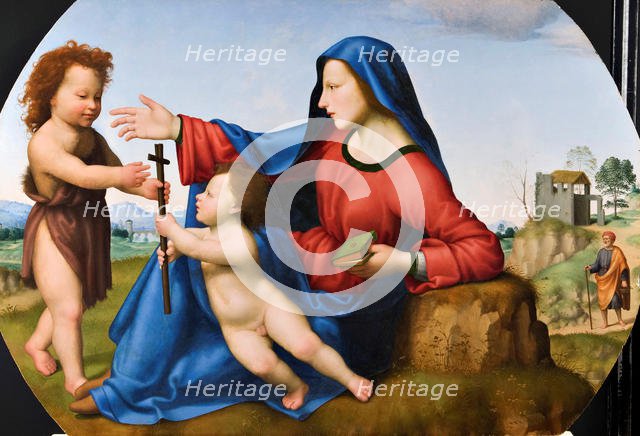 Madonna and Child with the Young John the Baptist. Creator: Bugiardini, Giuliano (1475-1554).