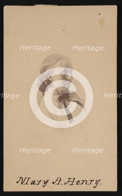 Portrait of Mary Anna Henry (1834-1903), Before 1882. Creator: Unknown.