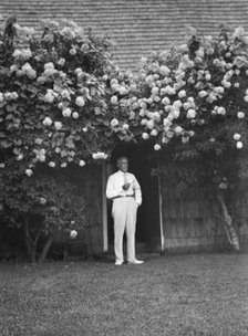Professor Robert Wood, standing outdoors, 1932. Creator: Arnold Genthe.