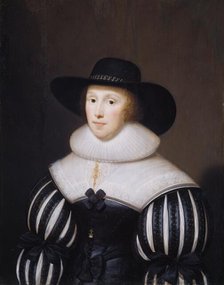 Portrait of Grace Bradbourne, Wife of Thomas Holte, 1627-1700. Creator: Cornelis Janssens van Ceulen.