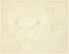 Study for Greenwich Hospital: The Painted Hall, from Microcosm of London, c. 1810. Creator: Augustus Charles Pugin.