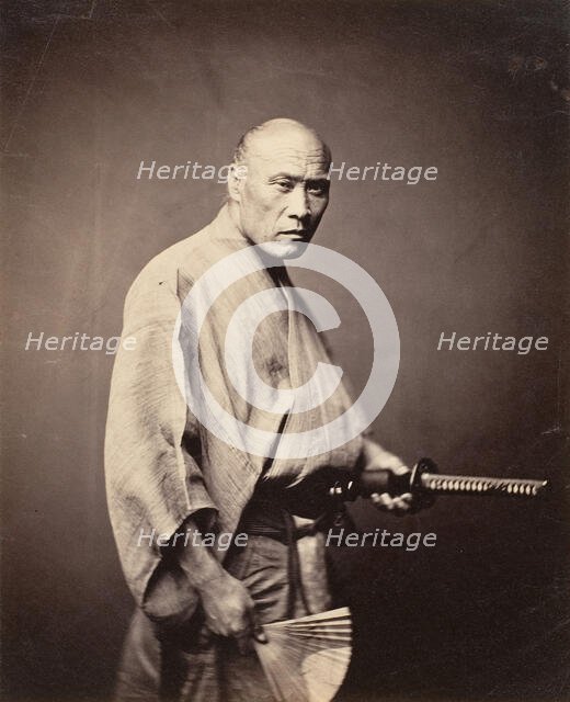 Samurai, Yokohama, 1864-65. Creator: Felice Beato.