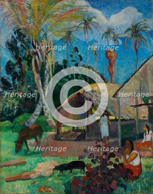 The Black Pigs. Artist: Gauguin, Paul Eugéne Henri (1848-1903)