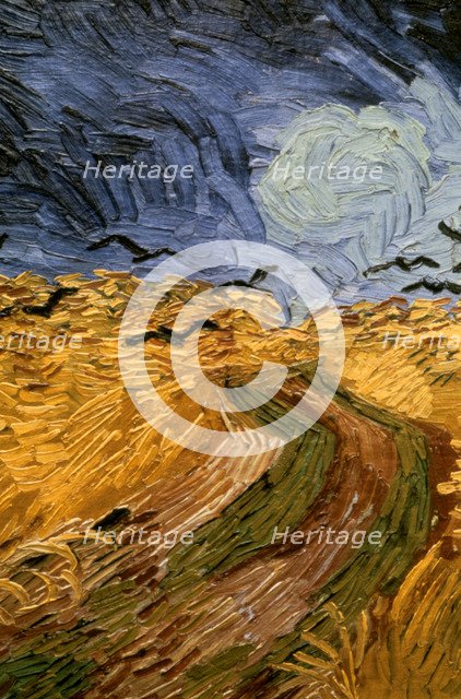'Wheatfield with Crows', (detail) 1890.  Artist: Vincent van Gogh