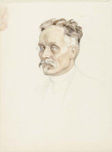 Portrait Study of Professor J. W. Runeberg, Face, c1902. Creator: Albert Edelfelt.