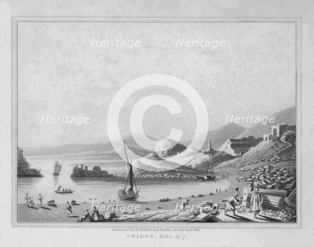 'Cnidus. Acts. 27.7', 1830. Artist: J Clarke.