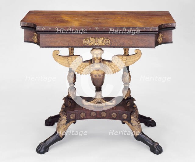 Card Table, c. 1815. Creator: Charles-Honoré Lannuier.