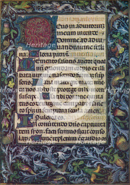 Horae Beatae Virginis Mariae, (Fifteenth Century), 1903. Artist: Unknown