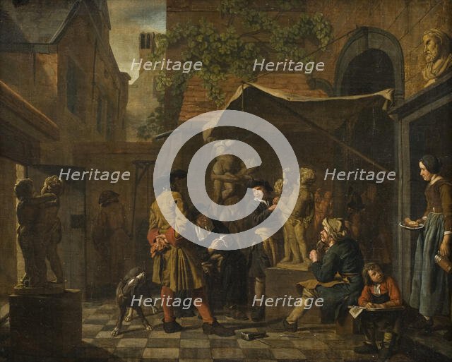 A Sculptor's Studio, early-mid 18th century. Creator: Jan Josef Horemans I.