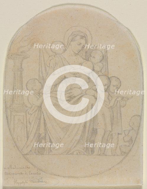 Saint Félicité and Her Seven Sons, second third 19th century. Creator: Hippolyte Jean Flandrin (French, 1809-1864).