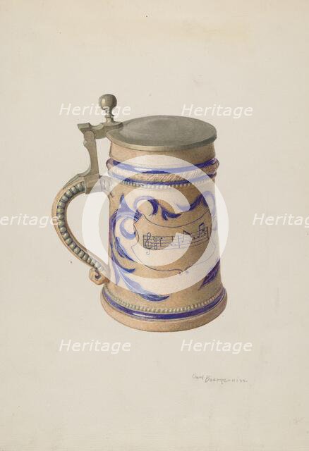 Beer Mug, c. 1939. Creator: Carl Buergerniss.
