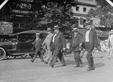 Draft Parade - Chamberlain; Bankhead; Warren; Hardwick; Lodge, 1917. Creator: Harris & Ewing.