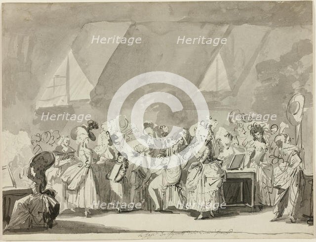 The Dressing Room of the Extras of the Comedie Francaise, n.d. Creator: Philibert Louis Debucourt.