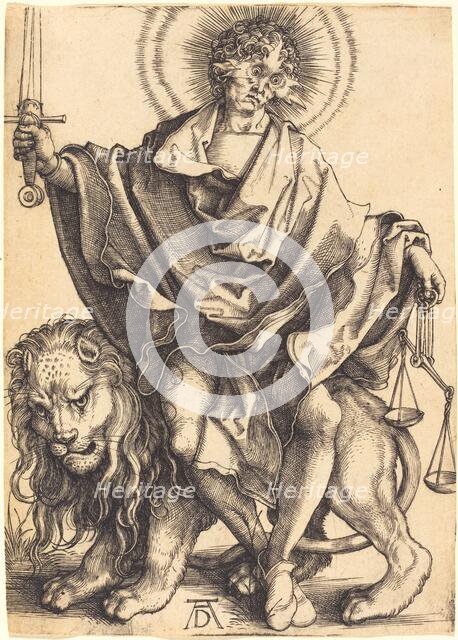 Sol Iustitiae ("Sun of Righteousness"), c. 1499/1500. Creator: Albrecht Durer.