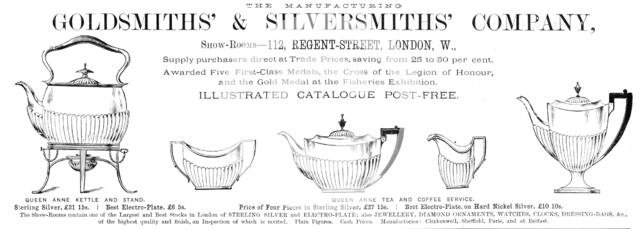 Goldsmiths' & Silversmiths' Company, 1883. Creator: Unknown.