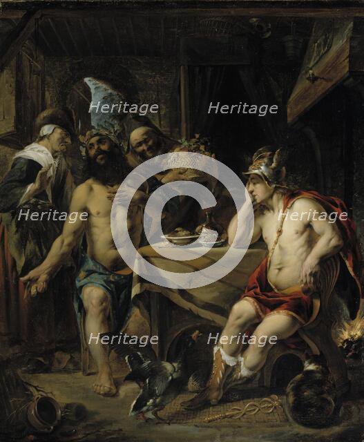 Jupiter and Mercury visiting Philemon and Baucis, 1644-1676. Creator: Joan van Noort.