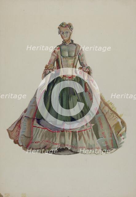 Fashion Doll, c. 1937. Creator: Gwyneth King.