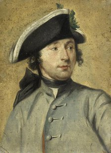 Portrait of Ludolf Backhuysen II, Painter and Dragoon, Grandson of the Marine Painter Ludolf Backhuy Creator: Cornelis Troost.