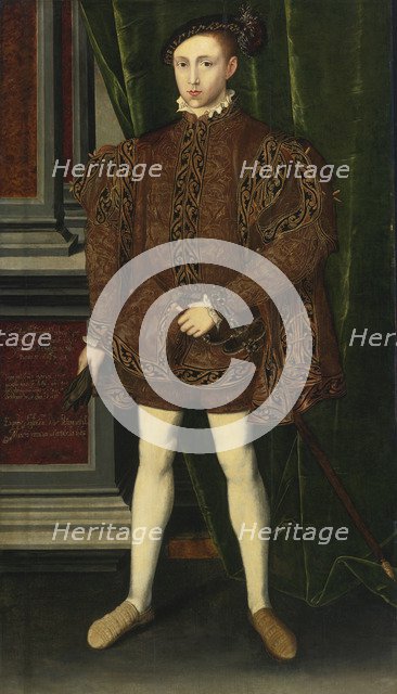 Portrait of the King Edward VI of England.