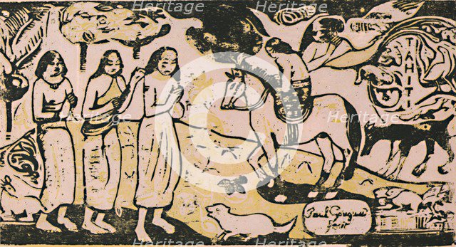 'A Change of Residence', c.1899, (1946). Artist: Paul Gauguin.