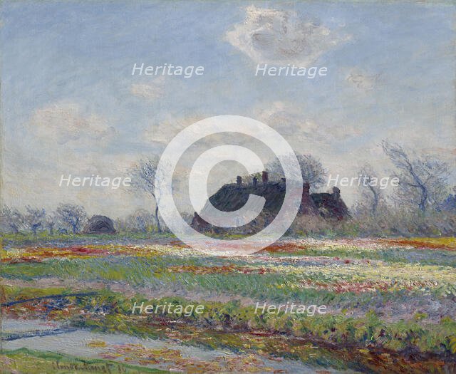 Tulip Fields At Sassenheim, 1886. Creator: Claude Monet.