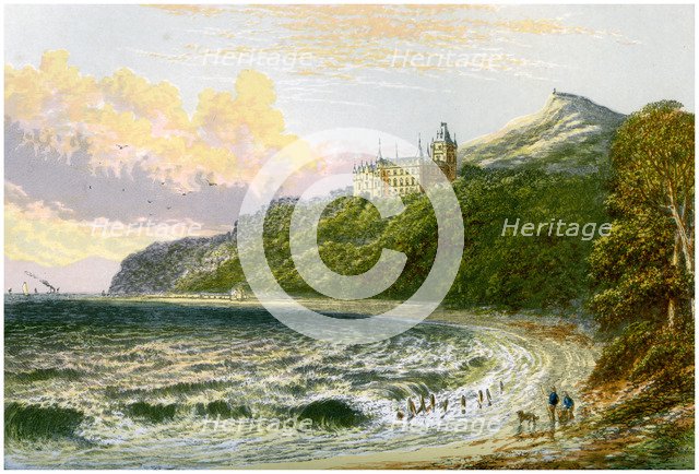 Dunrobin Castle, Sutherland, Scotland, home of the Duke of Sutherland, c1880. Artist: Unknown