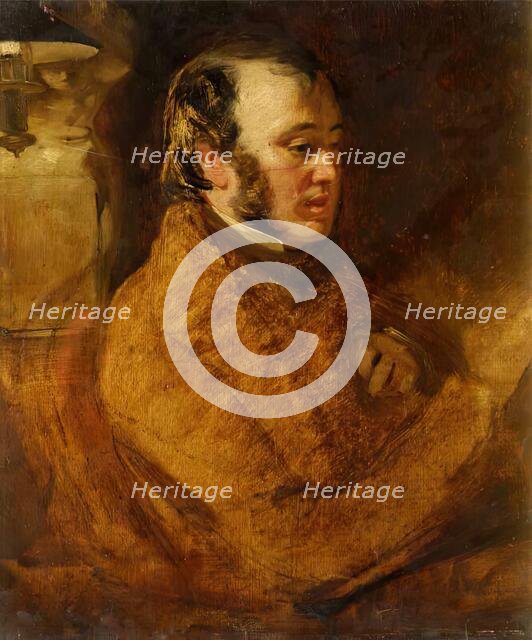 Head of John Phillip, RA, 1847. Creator: Charles Gow.