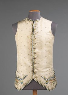 Waistcoat, French, 1760-70. Creator: Unknown.