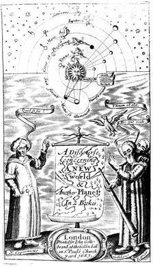 Title page of A Discourse Concerning a New World & Another Planet by John Wilkins, 1683. Artist: Unknown