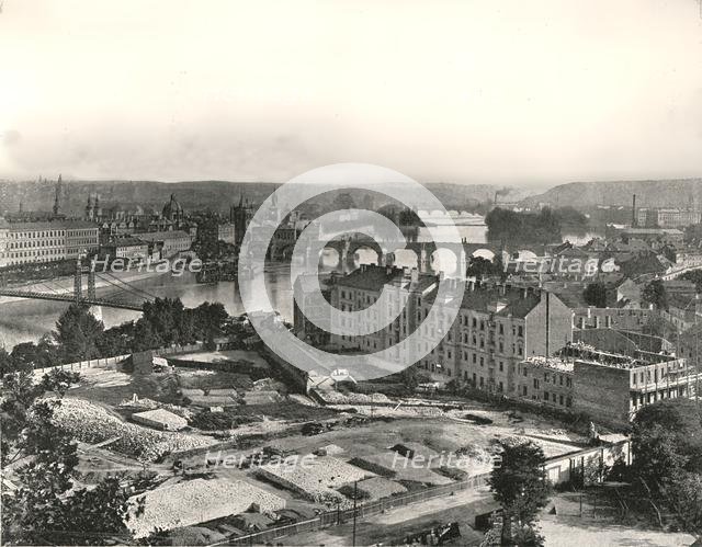 View of the city of Prague, Czechoslovakia, 1895.  Creator: Unknown.