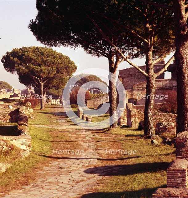 Ostia Antica, Port of Rome, Italy, c2nd-3rd century, (c20th century). Artist: CM Dixon.