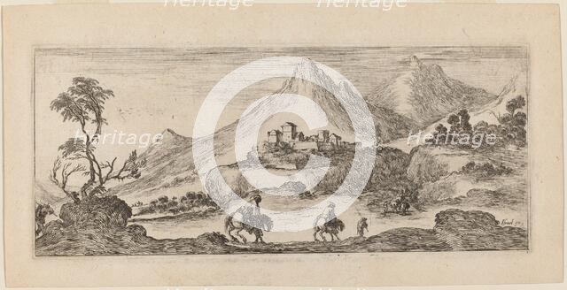 Landscape with Castle, 1641. Creator: Stefano della Bella.