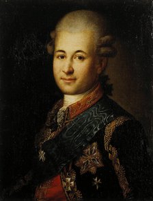 Portrait of Semyon Zorich (1745-1799), the Catherine the Great's Favourite, Late 18th cent.. Artist: Anonymous  