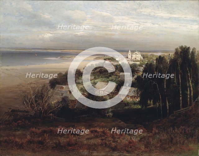 The Pechersky Ascension Monastery near Nizhny Novgorod, 1871. Artist: Savrasov, Alexei Kondratyevich (1830-1897)