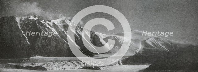 'Mount England and the New Glacier', c1911, (1913).  Artist: Frank Debenham.