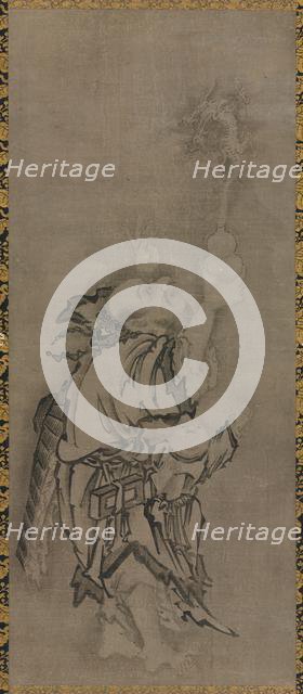 Hotei with Daoist Immortals: Immortal with Gourd and Dragon, c. 1575-1600. Creator: Ky?seki Tomonobu (Japanese, 1653-1721).