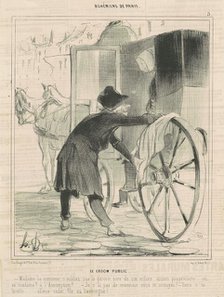 Le groom public, 19th century. Creator: Honore Daumier.