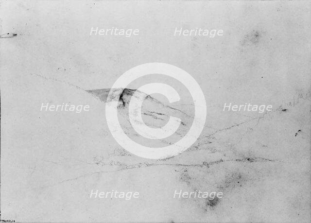 Mountain View [Catskills?] (from Sketchbook), ca. 1860-ca. 1864. Creator: Thomas Hewes Hinckley.