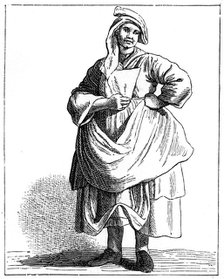 Woman dealing in old hats, 1737-1742.Artist: Bouchardon