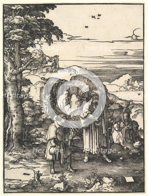 Abraham Going to Sacrifice Isaac, 1517-19. Creator: Lucas van Leyden.