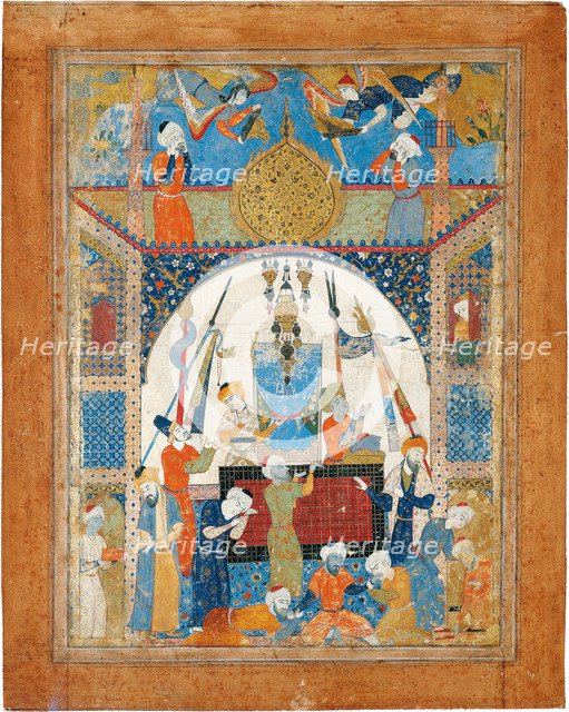 Scene From a Mausoleum. Artist: Iranian master  