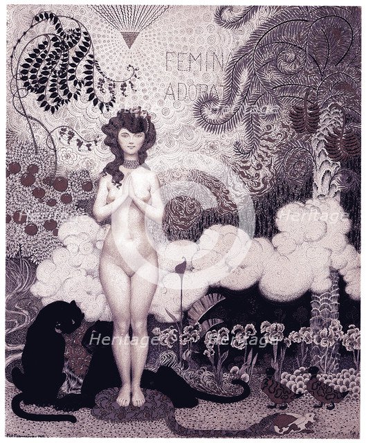 Loved and worshiped women (Femina adorata), 1907. Artist: Farmakovsky, Mstislav Vladimirovich (1873-1946)