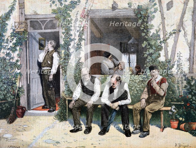 'At the Barber's', 1895. Creator: F Meaulle.