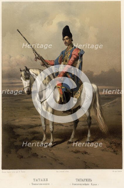 Tatar (Transcaucasian Territory), 1862. Creator: Frants Taikhel.
