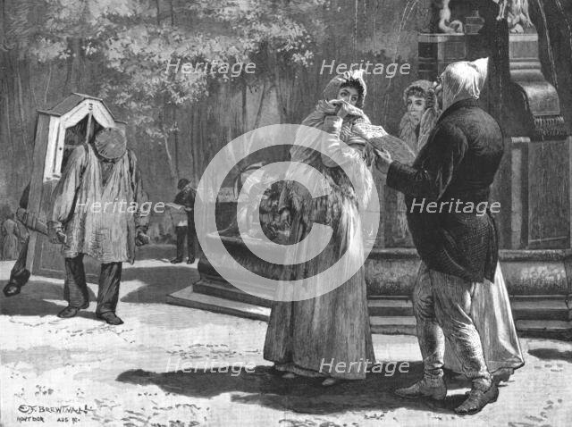 ''Mont d'or-Les-Bains - Returning from the Morning Bath; after EF Brewtnall', 1890 (1891). Creator: Unknown.