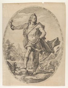 Samson from Heroes and Heroines of the Old Testament, ca. 1597., ca. 1597. Creator: Nicolaus Braeu.