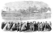 Cricket-match at Melbourne between the All-England Eleven and Twenty-Two of Victoria, 1864. Creator: Unknown.
