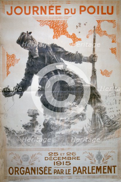 'Journée du Poilu 25 et 26 Décembre 1915', French World War I poster, 1915. Artist: Maurice Neumont