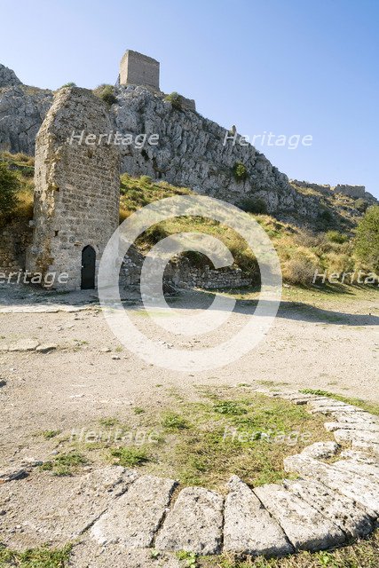 A minaret in Acrocorinth, Greece. Artist: Samuel Magal
